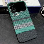For Xiaomi 17 Pro Magnetic Case Striped Textile Pattern Skin-touch PC Cover