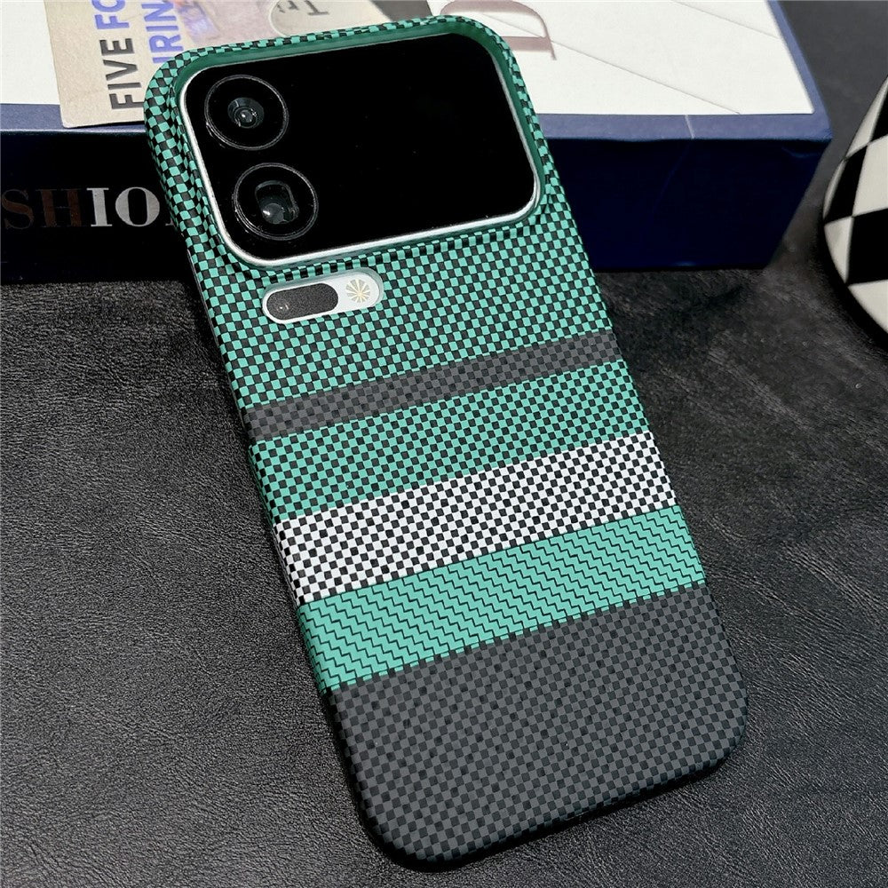 For Xiaomi 17 Pro Magnetic Case Striped Textile Pattern Skin-touch PC Cover