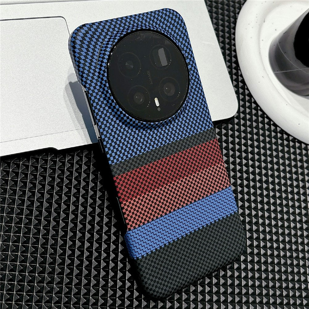 For Honor Magic8 Pro 5G Magnetic Case Striped Textile Pattern Skin-touch PC Cover