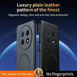 For Huawei Enjoy 90 Pro Max Magnetic Case Leather Coated TPU + PC Phone Cover