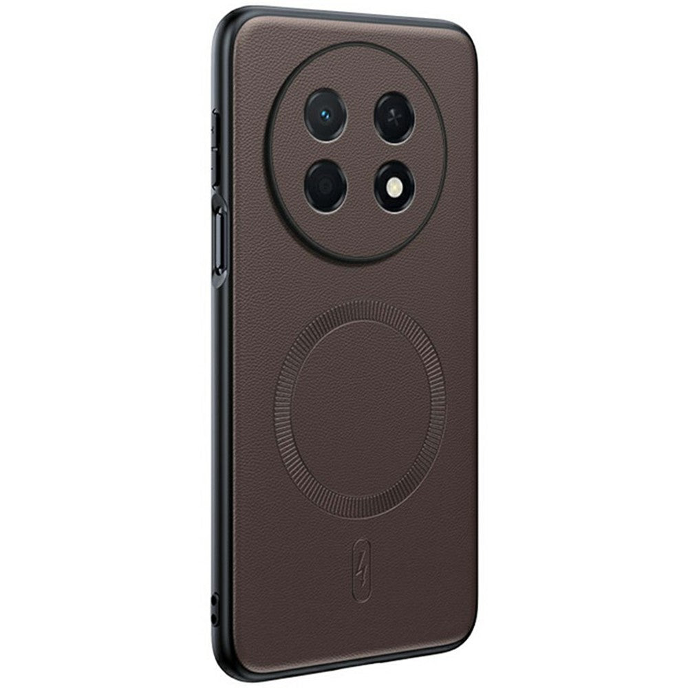 For Huawei Enjoy 90 Pro Max Magnetic Case Leather Coated TPU + PC Phone Cover