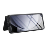 For Samsung Galaxy Z Fold5 5G Wallet Case Ring Holder PC PU Flip Phone Cover with HD Screen Protector