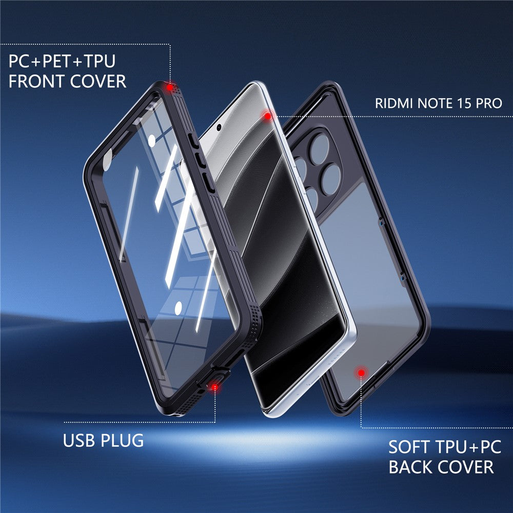 REDPEPPER For Xiaomi Redmi Note 15 Pro 5G (Global) IP68 Phone Case Waterproof Cover
