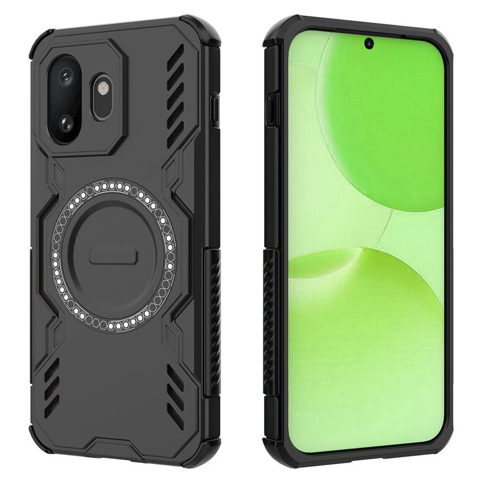 OnePlus 15T 5G Magnetiskt Skal Butterfly Armor Hollow Värmeavledande PC + TPU mobilskal