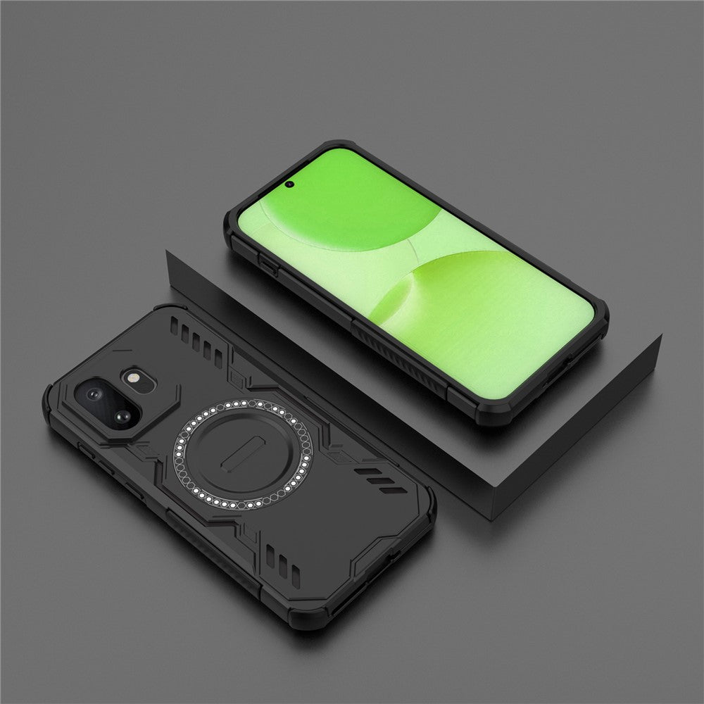 OnePlus 15T 5G Magnetiskt Skal Butterfly Armor Hollow Värmeavledande PC + TPU mobilskal
