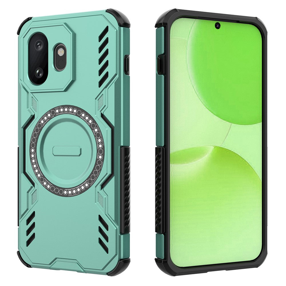 OnePlus 15T 5G Magnetiskt Skal Butterfly Armor Hollow Värmeavledande PC + TPU mobilskal