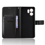 For Honor Play 60A 5G / Honor X6d 5G Leather Wallet Case with Strap Diamond Texture Phone Cover