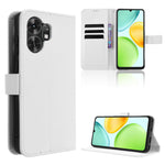 For Honor Play 60A 5G / Honor X6d 5G Leather Wallet Case with Strap Diamond Texture Phone Cover