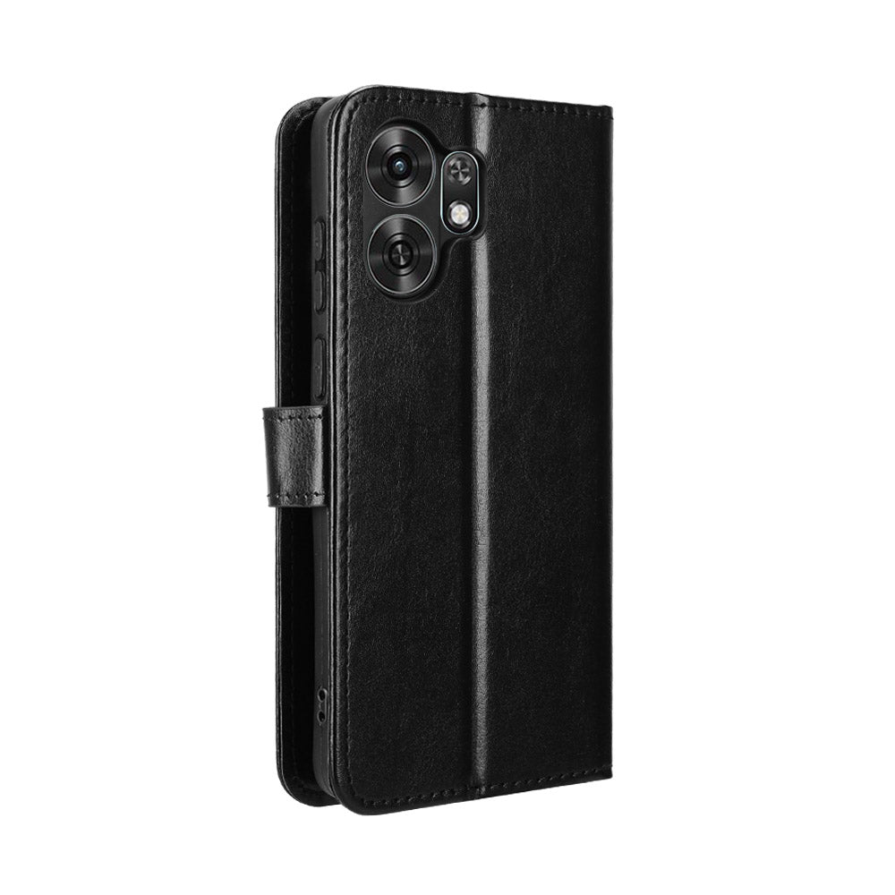 Til Honor Play 60A 5G / Honor X6d 5G PU-læderetui med rem og Crazy Horse-tekstur, telefonpungcover