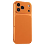 For iPhone 17 Pro Max Phone Case Lambskin Texture PC TPU PU Leather Shockproof Protective Cover