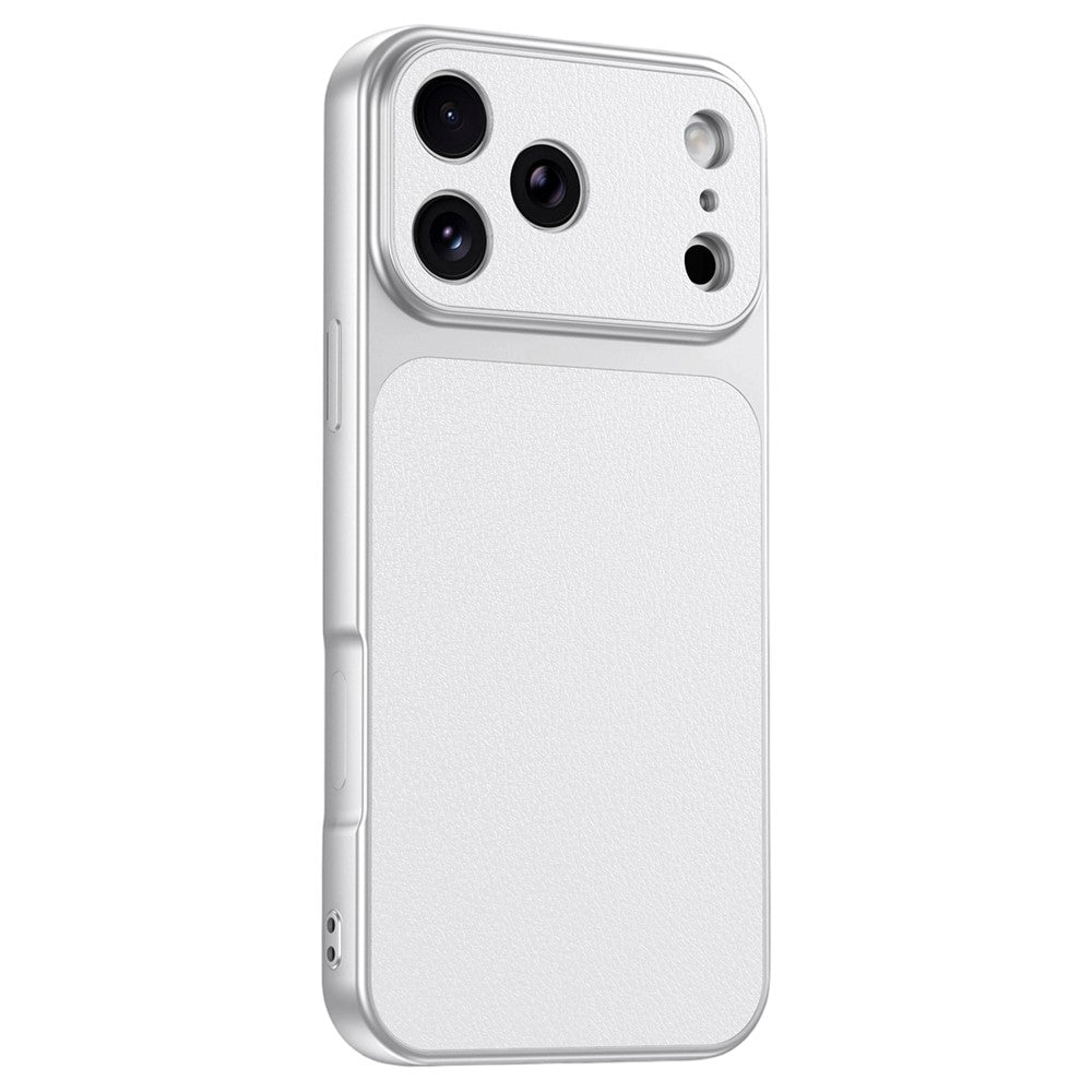For iPhone 17 Pro Phone Case Lambskin Texture PC TPU PU Leather Shockproof Protective Cover