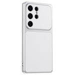 For Samsung Galaxy S26 Ultra Phone Case Lambskin Texture PC TPU PU Leather Shockproof Protective Cover
