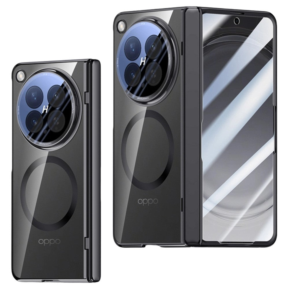 For Oppo Find N6 5G Magnetic Case Hard PC + Acrylic Phone Cover with HD Screen Protector