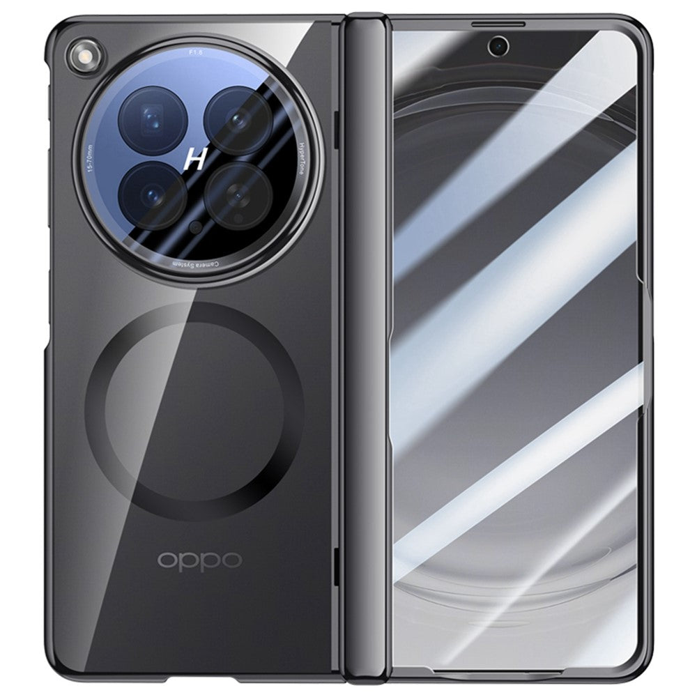 For Oppo Find N6 5G Magnetic Case Hard PC + Acrylic Phone Cover with HD Screen Protector