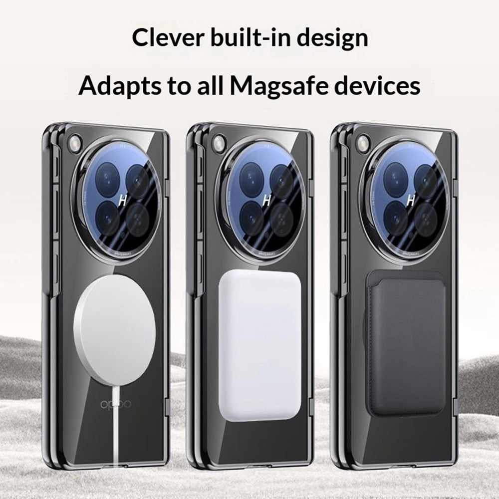 For Oppo Find N6 5G Magnetic Case Hard PC + Acrylic Phone Cover with HD Screen Protector
