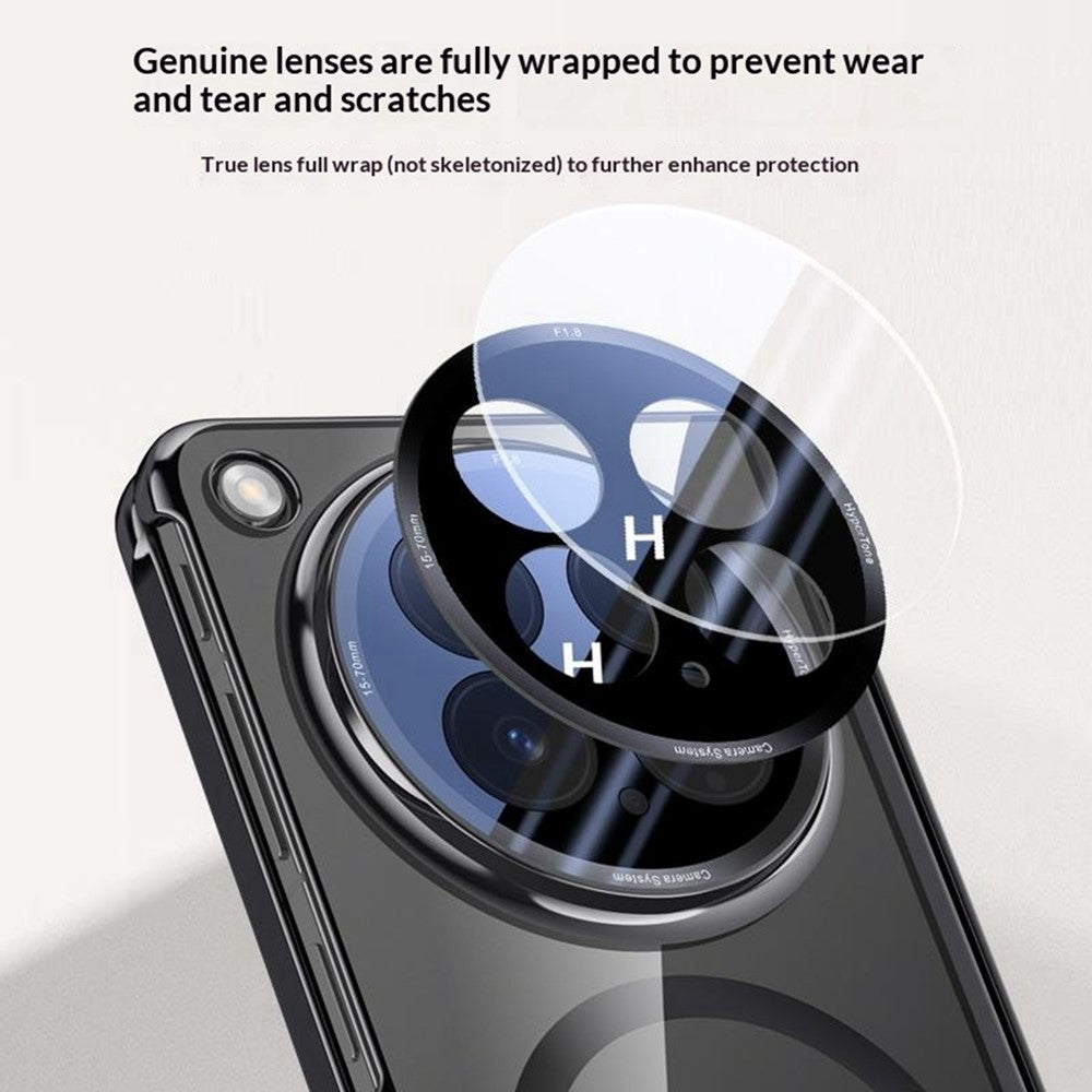 For Oppo Find N6 5G Magnetic Case Hard PC + Acrylic Phone Cover with HD Screen Protector