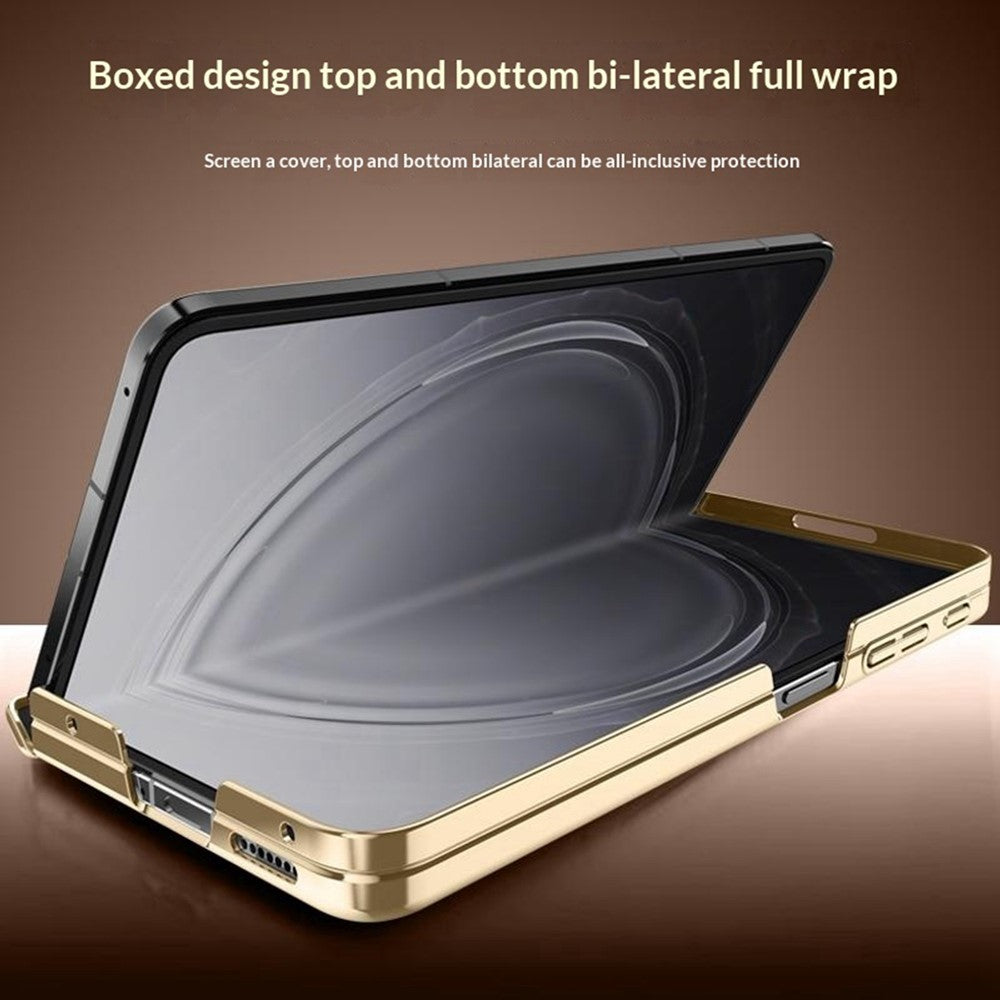 For Oppo Find N6 5G Magnetic Case with Tempered Glass Lens Protector 360° Rotating Ring Kickstand Protective Cover