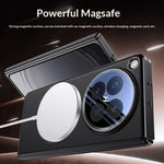 For Oppo Find N6 5G Magnetic Case with Tempered Glass Lens Protector 360° Rotating Ring Kickstand Protective Cover