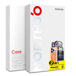 NORTHJO For iPhone 14 Plus Case Compatible with MagSafe Translucent Matte Shockproof Phone Cover with Tempered Glass Film