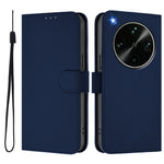 For Oppo Find X9 Ultra 5G Case Solid Color Wallet Leather Phone Cover with Strap