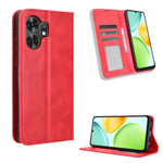 For Honor Play 60A 5G / Honor X6d 5G Leather Case Wallet Stand Retro Texture Phone Cover