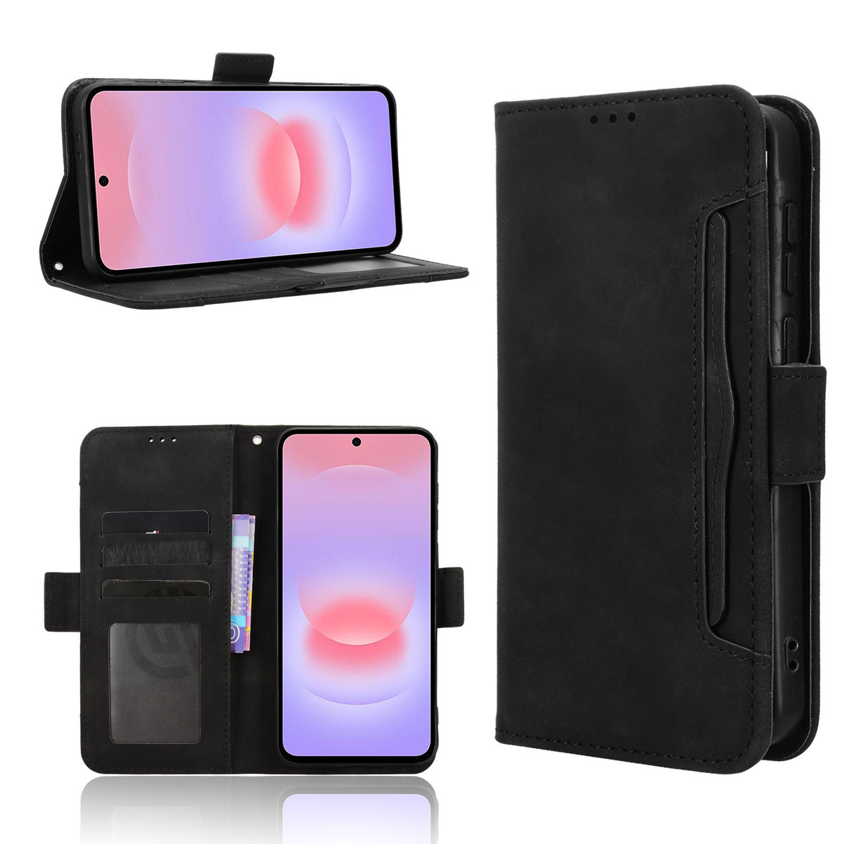 For Samsung Galaxy A57 5G Leather Case Phone Wallet Cover with Multiple Card Slots