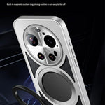 For Xiaomi 17 Ultra 5G Magnetic Case Hollow Heat Dissipation Silicone + PC + Metal Bumper Phone Cover