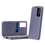 For Samsung Galaxy A57 5G Case with Card Holder Smart View Window Leather Phone Cover