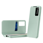 For Samsung Galaxy A57 5G Case with Card Holder Smart View Window Leather Phone Cover