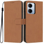 For Xiaomi Redmi 15a 5G Wallet Case Litchi Texture Leather Flip Cover with Card Slots and Hand Strap