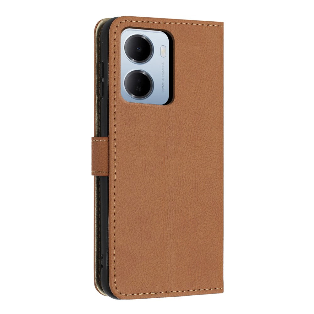 For Xiaomi Redmi 15a 5G Wallet Case Litchi Texture Leather Flip Cover with Card Slots and Hand Strap