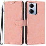 For Xiaomi Redmi 15a 5G Wallet Case Litchi Texture Leather Flip Cover with Card Slots and Hand Strap