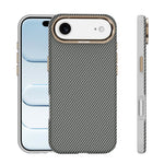 For iPhone Air Case Compatible with MagSafe Carbon Fiber Texture Shockproof Leather TPU PC Protective Cover