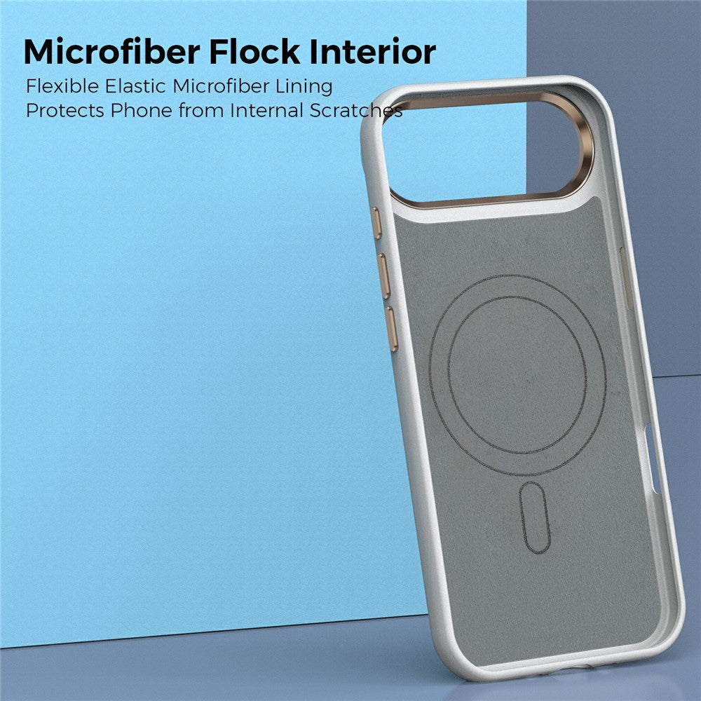 For iPhone Air Case Compatible with MagSafe Carbon Fiber Texture Shockproof Leather TPU PC Protective Cover