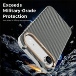 For iPhone Air Case Compatible with MagSafe Carbon Fiber Texture Shockproof Leather TPU PC Protective Cover