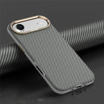 For iPhone Air Case Compatible with MagSafe Carbon Fiber Texture Shockproof Leather TPU PC Protective Cover