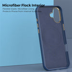 For iPhone 16 Plus Case Compatible with MagSafe Carbon Fiber Texture Shockproof Leather TPU PC Protective Cover