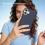 For iPhone 16 Plus Case Compatible with MagSafe Carbon Fiber Texture Shockproof Leather TPU PC Protective Cover