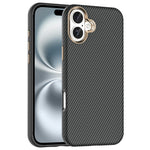 For iPhone 16 Plus Case Compatible with MagSafe Carbon Fiber Texture Shockproof Leather TPU PC Protective Cover