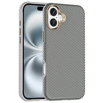 For iPhone 16 Plus Case Compatible with MagSafe Carbon Fiber Texture Shockproof Leather TPU PC Protective Cover