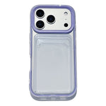 Til iPhone 17 Pro Max Gennemsigtigt Cover med Gennemsigtig Kortholder Stødsikkert PC TPU Beskyttelsescover