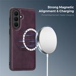 Til Samsung Galaxy A57 5G Magnetisk Etui Læder Bagside Telefoncover