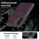 Til Samsung Galaxy A57 5G Magnetisk Etui Læder Bagside Telefoncover