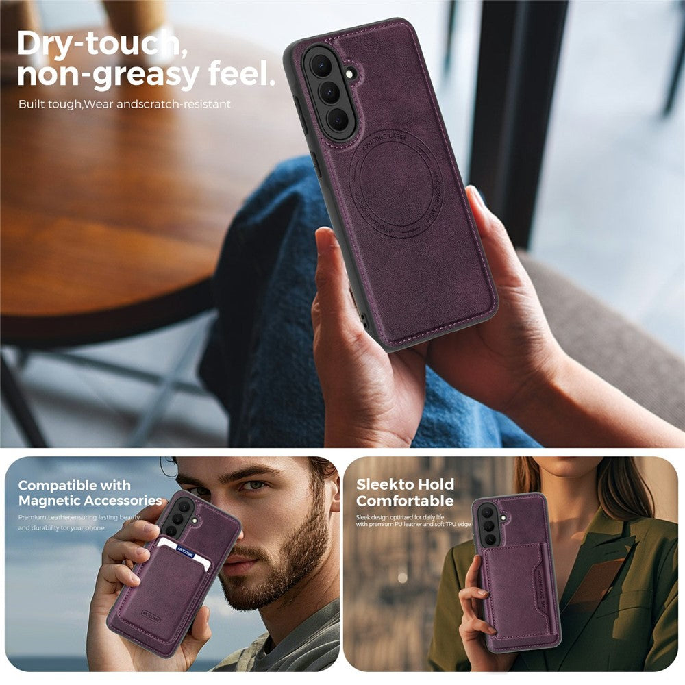 Til Samsung Galaxy A57 5G Magnetisk Etui Læder Bagside Telefoncover