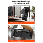 For Oppo Find X9 Ultra 5G Magnetic Case Ring Holder Foldable Kickstand TPU PC Phone Cover with Camera Lens Slider