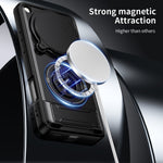 For Oppo Find X9 Ultra 5G Magnetic Case Ring Holder Foldable Kickstand TPU PC Phone Cover with Camera Lens Slider
