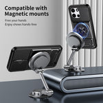 Magnetiskt fodral för OnePlus Nord CE6 5G / Nord 6 5G / Turbo 6V 5G / Turbo 6 5G ringhållare vikbart stativ TPU PC mobilskal med kameralinsreglage