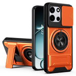 Magnetiskt fodral för OnePlus Nord CE6 5G / Nord 6 5G / Turbo 6V 5G / Turbo 6 5G ringhållare vikbart stativ TPU PC mobilskal med kameralinsreglage
