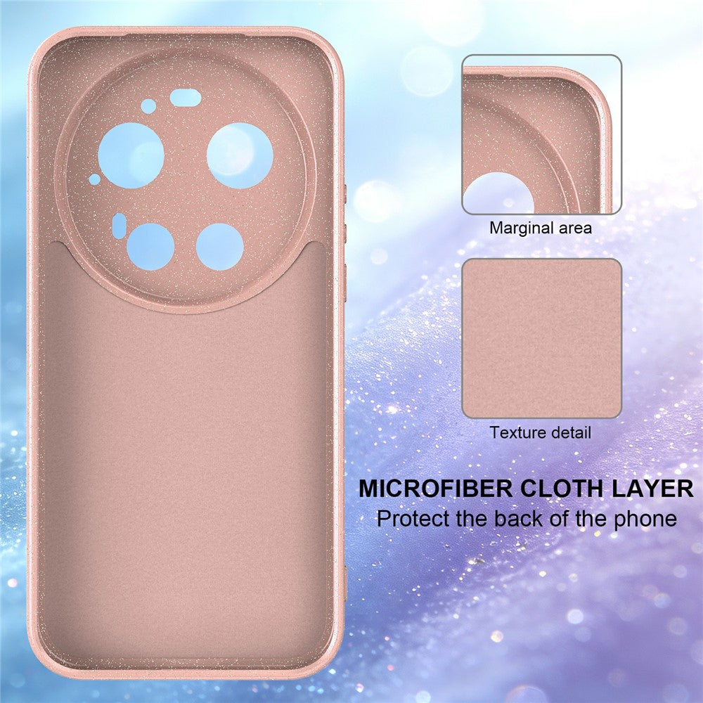 For Xiaomi 17 Ultra 5G Magnetic Case Glitter TPU Shockproof Phone Cover with Lanyard