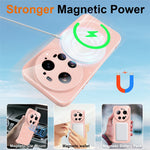 For Xiaomi 17 Ultra 5G Magnetic Case Glitter TPU Shockproof Phone Cover with Lanyard
